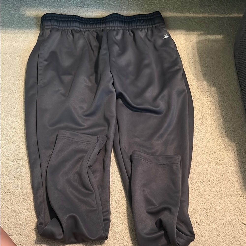Track Pants with Elastic Waistband and Drawstring